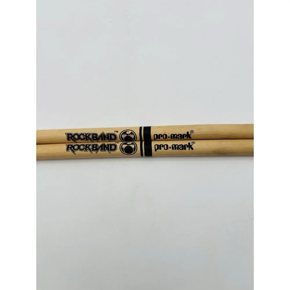 Set Of Rock Band Ludwig Replacement Wood Drum Sticks Xbox Nintendo Wii OEM VG
